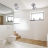 Kinkiet niklowana lampa ścienna IP22 łazienka salon z żarówką GU10 LED 3W [Artp]